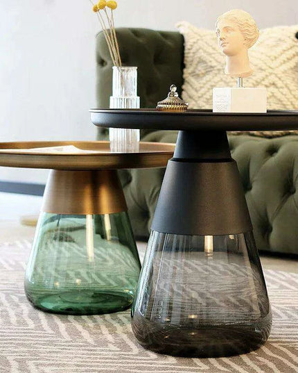 Elegant Retro Italian Glass Coffee Table