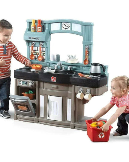 Imaginative Charcoal and Crimson Kids Play Table and Chair Set - Durable Furniture for Creative Adventures