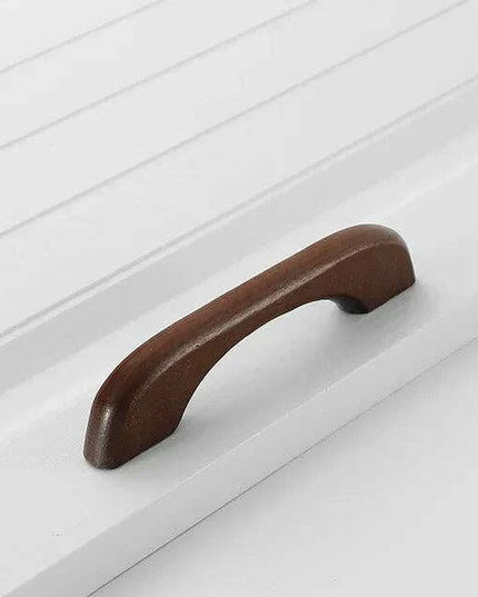 Chic Wooden Cabinet Knobs - Distinctive Walnut & Beech Drawer Handles for Elegant Home Interiors