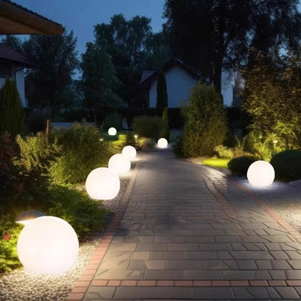 Solar LED Outdoor Mood Light Sphere – Decorative Garden Lamp