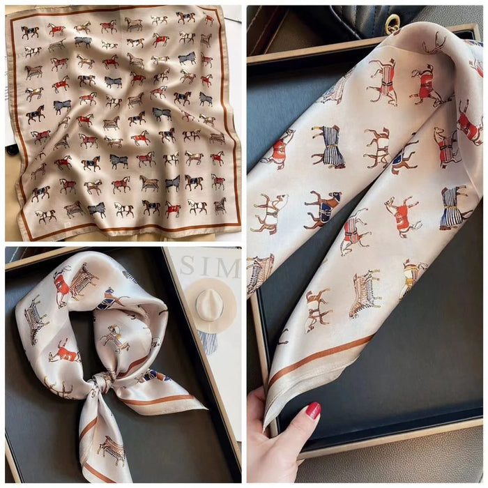Luxurious Faux Silk Scarf: Exquisite Elegance for Stylish Versatility
