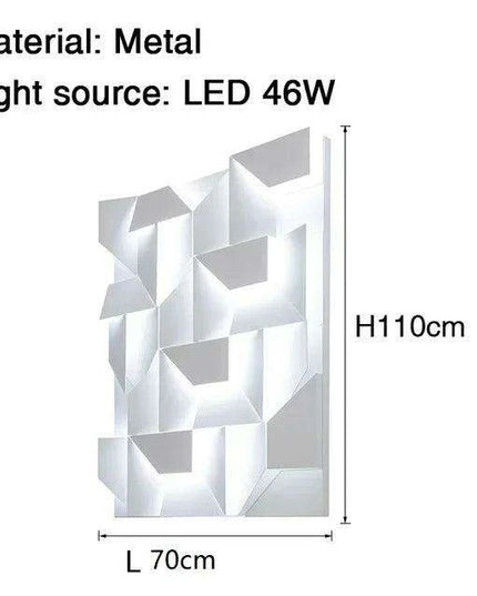 Elegant Customizable 3D Wall Sconce with Adjustable Brightness - Select Your Ideal Size