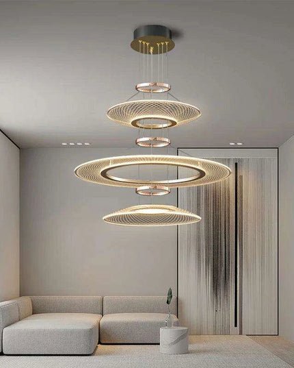 Personalized Luxury LED Pendant Chandelier with Adjustable Lighting Options