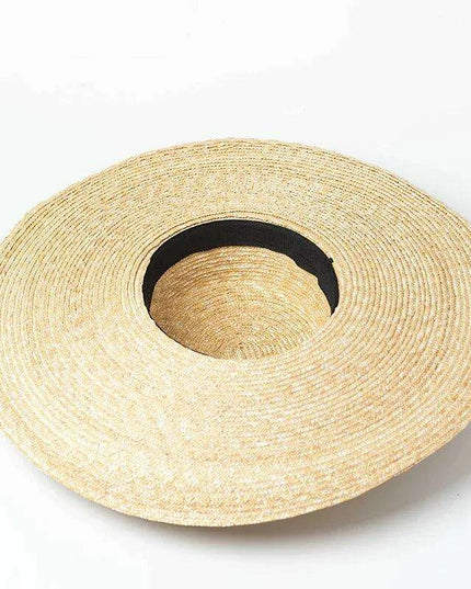 Oversized Foldable Women’s Floppy Straw Hat for Summer Beach & Sun Protection