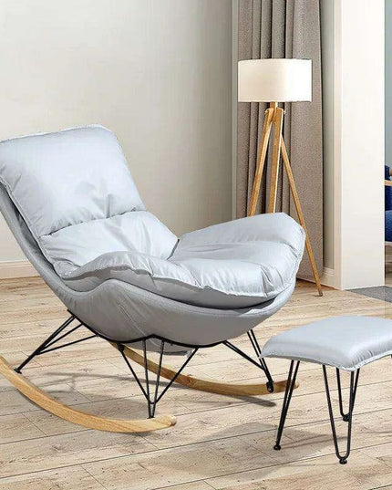 Elegant Lobster Leather Rocking Lounge Chair with Unmatched Comfort and Style