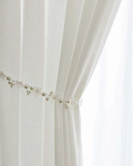 Modern Solid White Sheer Curtains