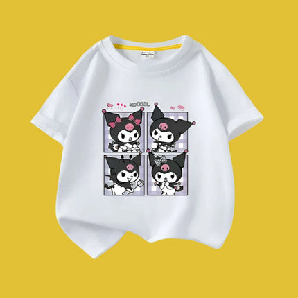 Kuromi Summer Cartoon T-Shirt for Kids - Fun Anime Tee for Warm Weather