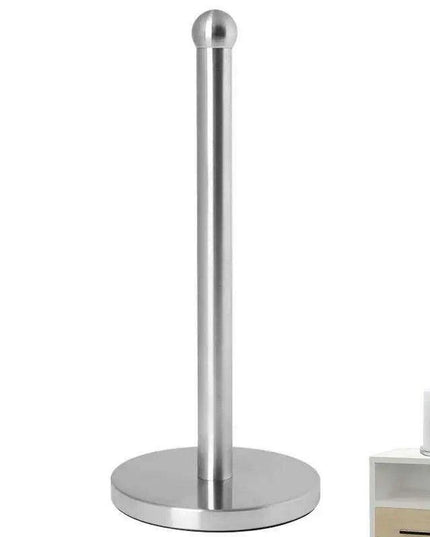 Sleek Stainless Steel Kitchen Roll Holder with Dual Mounting Options