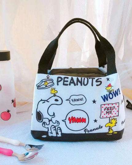 Sanrio Character Cozy Lunch Bag - Cute Insulated Tote Featuring Keroppi, My Melody & Badtz Maru for School and Office