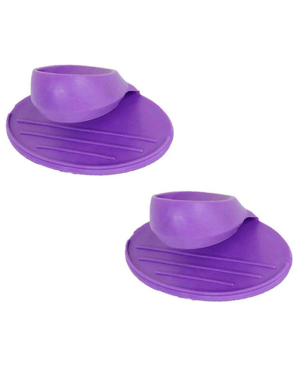 Charming Tiny Bow-Designed Heat-Resistant Silicone Oven Mitts - Set of 2 Mini Pot Holders for Safe Cooking
