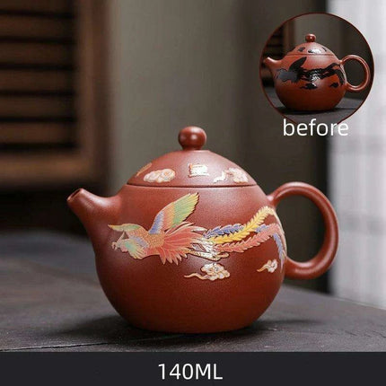 Artisan Authentic Teapot with Magical Color-Changing Infuser - Elevate Your Tea Ritual