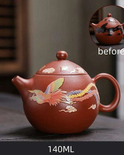 Artisan Authentic Teapot with Magical Color-Changing Infuser - Elevate Your Tea Ritual