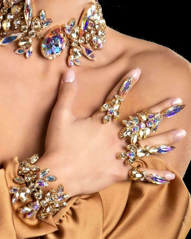 Dazzling AB Crystal Elegance Set: Illuminate Every Occasion with Style