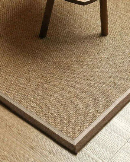 Vintage Chinese-Inspired 100% Sisal Tatami Floor Mat - Elegant 200x300cm Rug for Living Room, Bedroom, and Tea Table