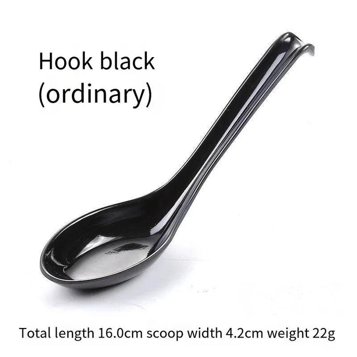 Stylish Melamine Soup Spoon for Ramen, Wontons, and Dumplings - High-Quality Kitchen Essential