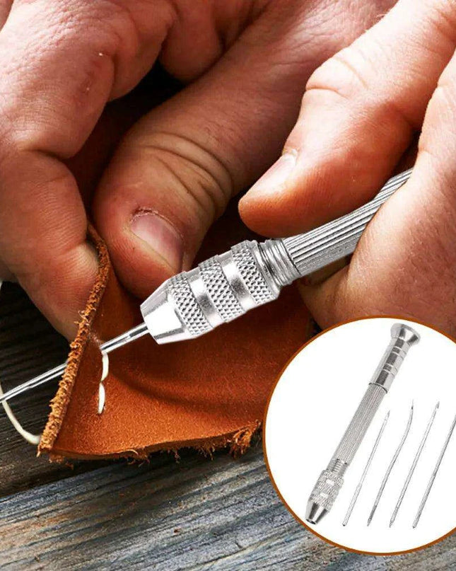 Premium Stainless Steel Leather Stitching Awl Kit for Crafting and Repair