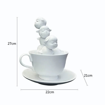 Modern Fashion Girl Art Figure Sculpture Ornaments, Resin Crafts, Livi