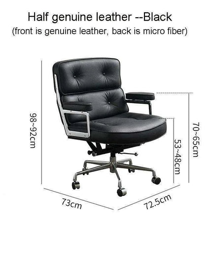 Elevate Your Office with the Luxurious Leather Executive Swivel Chair