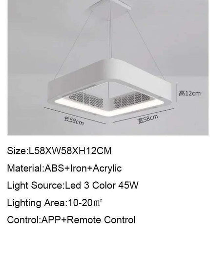 Modern Bladeless LED Ceiling Fan Light - Redefine Comfort and Style in Your Home