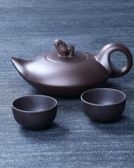 170ml Authentic Artisan Purple Clay Teapot - Timeless Elegance for Authentic Tea Experience