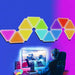 Quantum Triangle DIY LED Smart Wall Light Fixture - RGB Color-Changing Lamp