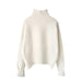 Chic Ribbed Turtleneck Pullover - Stylish Fit, Cozy Comfort