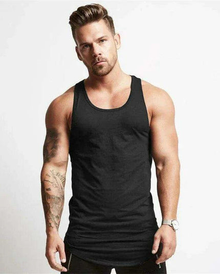 Men's Bodybuilding Sleeveless Workout Tank Top for Fitness and Sports