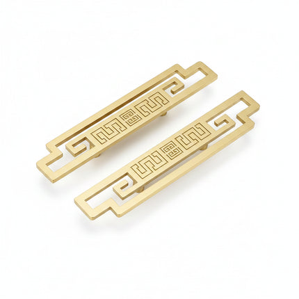 Solid Brass Cabinet Pull — Minimalist Handle for Wardrobes, Kitchens & Wine Cabinets