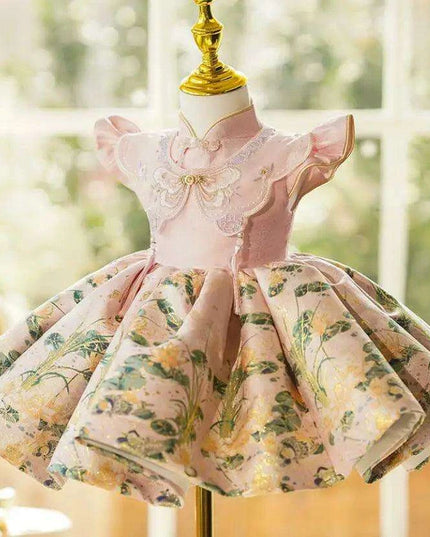 Stylish National Ethnic Children's Ball Gown for Birthday and Baptism