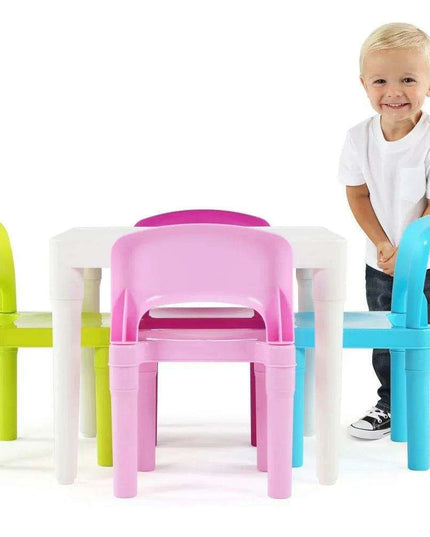 Pastel Kids' Activity Table and Chairs Set - Encourage Imagination