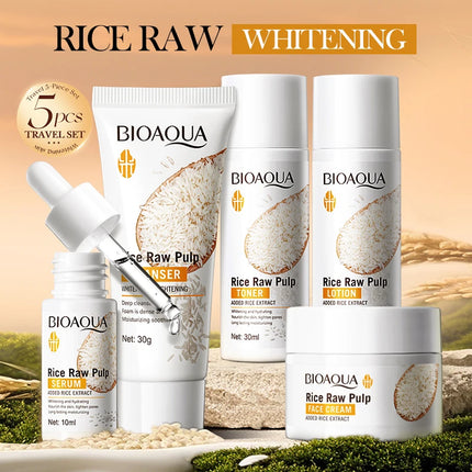 5-Piece Rice Puree Skincare Travel Set