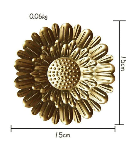 Luxurious Golden Aura Metal Wall Art for Chic Home Decor