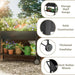 Elevated Galvanized Steel Mobile Garden Planter with Storage and Wheels