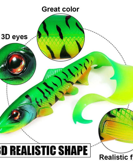 Eel-Inspired Trophy Pike Firebomb Swimbait - Premium Fishing Lure