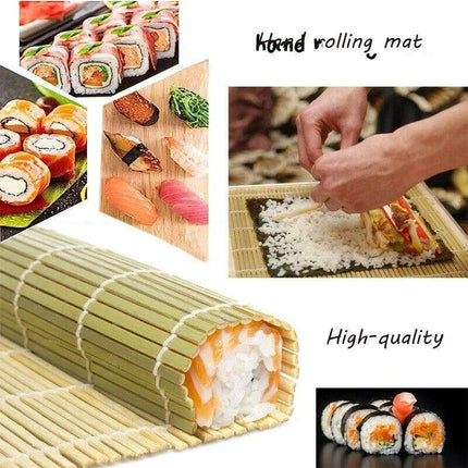 Bamboo Sushi Rolling Mat Complete Kit - Master the Art of Homemade Sushi Rolls