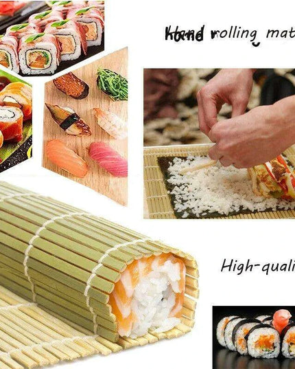 Bamboo Sushi Rolling Mat Complete Kit - Master the Art of Homemade Sushi Rolls