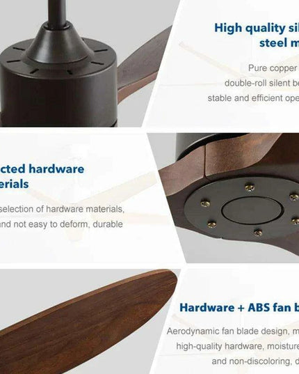 Retro Industrial Ceiling Fan with Remote Control - Chic Air Circulator for Spacious Areas