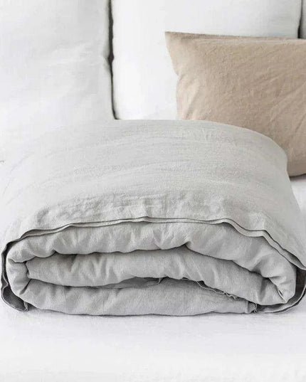 Rustic Washed Flax Linen Bedding Set