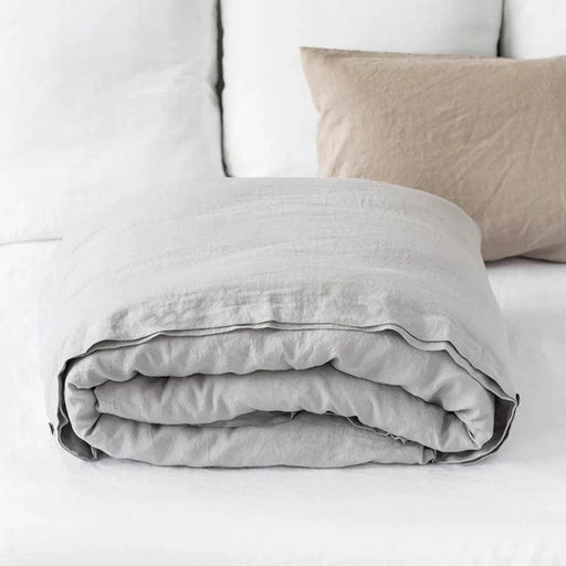 Rustic Washed Flax Linen Bedding Set