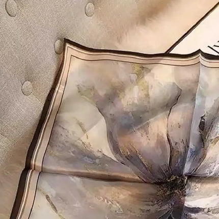 Shop1105528424 100% Mulberry Silk Scarf - 53x53cm Multifunctional Neck