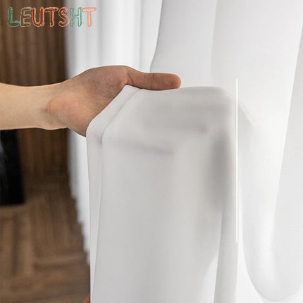 LEUTSHT Sheer Tulle Curtains – Luxury Organza Drapes & Custom Size Window Panels