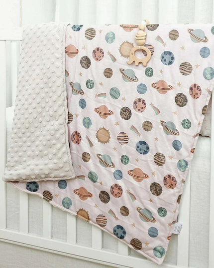 Luxurious Minky Dot Infant Swaddle Blanket - Unisex Comfort Wrap