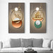 Opulent Golden Geometry: Luxe Canvas Art Prints for Chic Home Decor