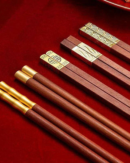 Sophisticated Ruby Bamboo Chopstick Collection - Transform Your Asian Dining Adventure