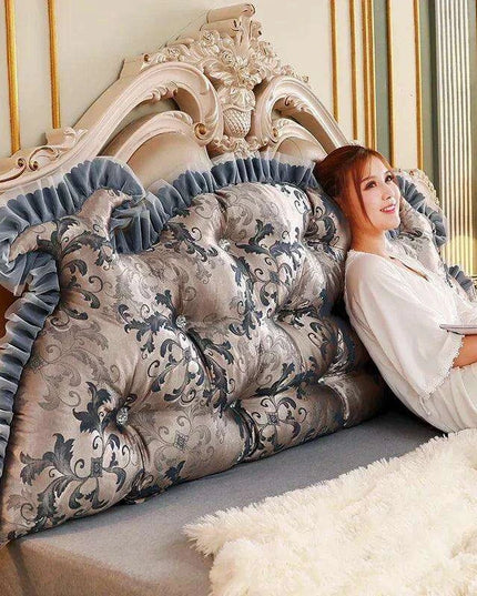 Royal Elegance Luxe Bedside Backrest Cushion with Washable Cover – Ultimate Comfort for a Dreamy Bedroom Escape