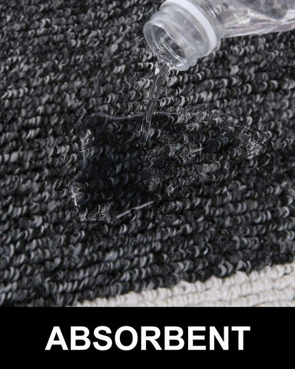 Luxurious Non-Slip Microfiber Welcome Mat: Chic Moisture-Absorbing Rug for Entryways