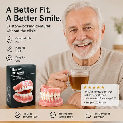 Silicone Dentures False Teeth Full Set Soft Safety Easy to Use Perfect Fit Oral Improve Tooth Loss Broken Temporary Fake Teeth silicone-dentures-false-teeth-full-set-soft-safety-easy-to-use-perfect-fit-oral-improve-tooth-loss-broken-temporary-fake-teeth