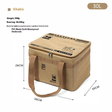 30-42L Tactical Camping Storage Bag Waterproof Insulated Folding Organizer