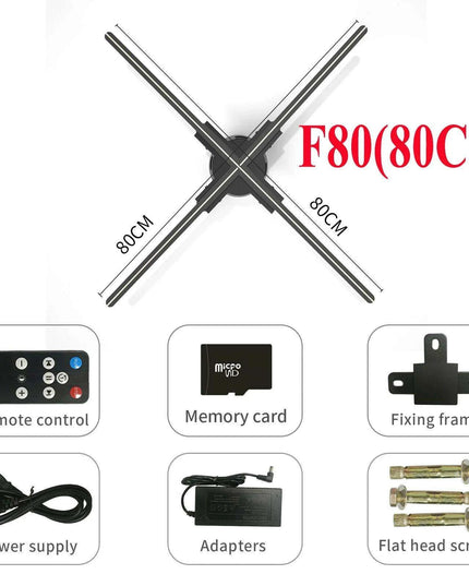 Revolutionary 3D Holographic Advertising Projector - Elevate Your Brand Experience