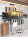 Wave Pattern Kitchen Organizer Shelf - Stylish Wall-Mounted Spice Storage Rack